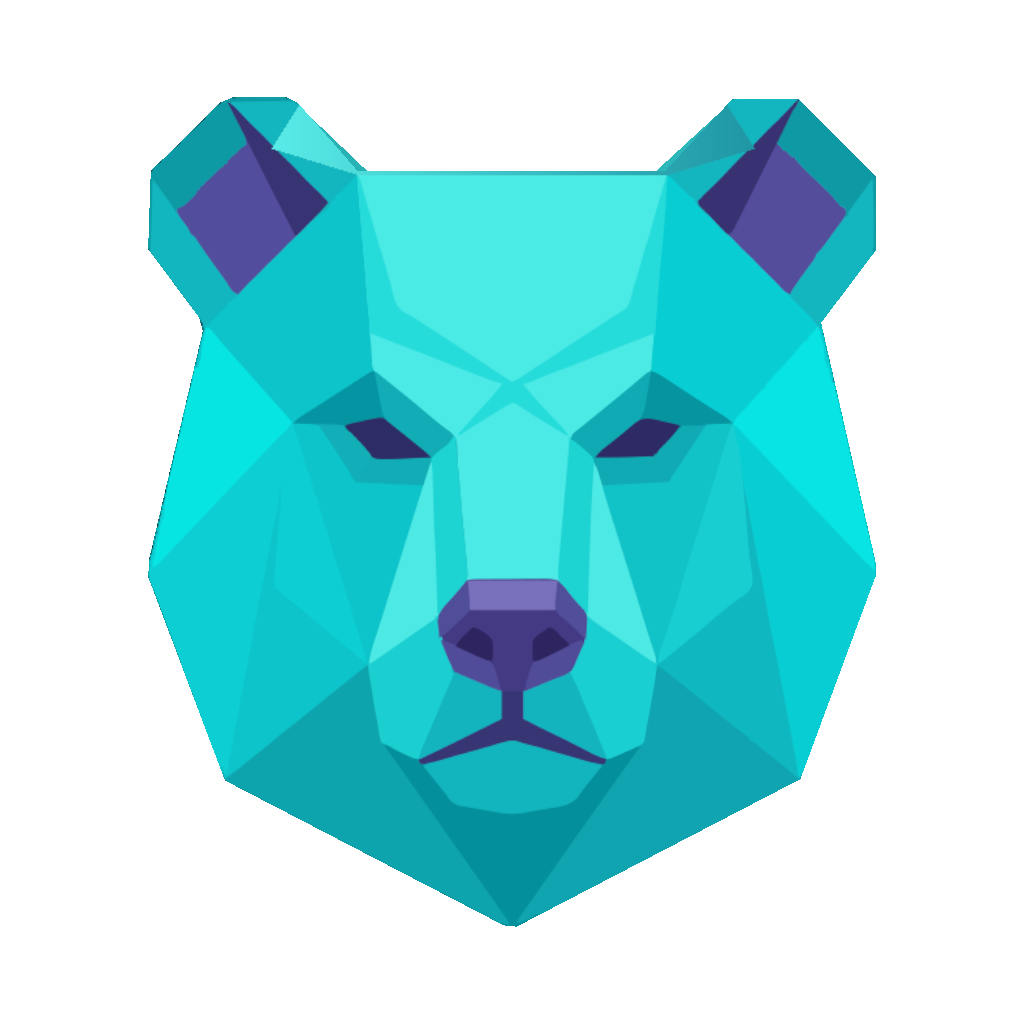 ursus geometric bear emblem